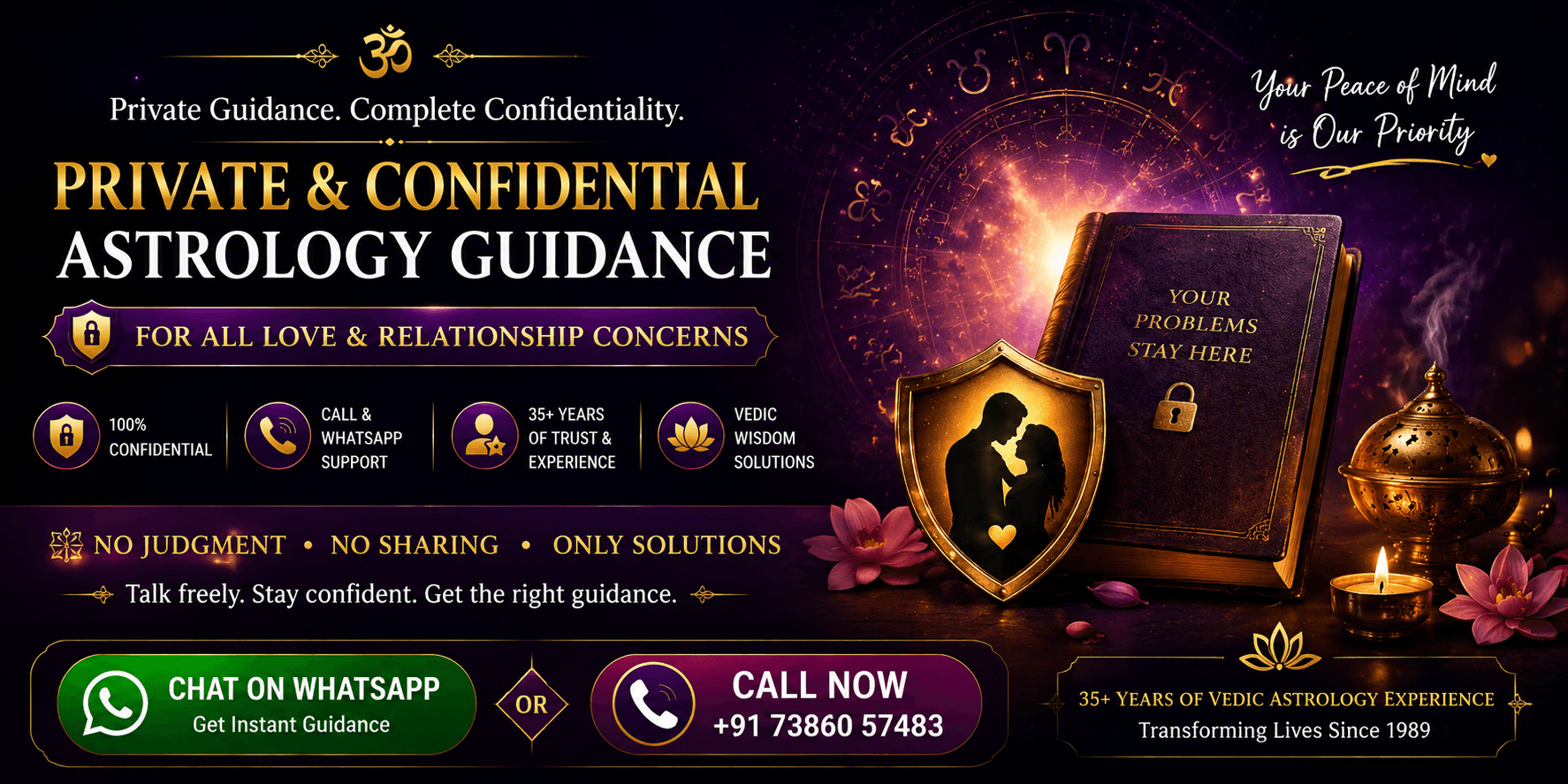 Private and Confidential astrology consultation